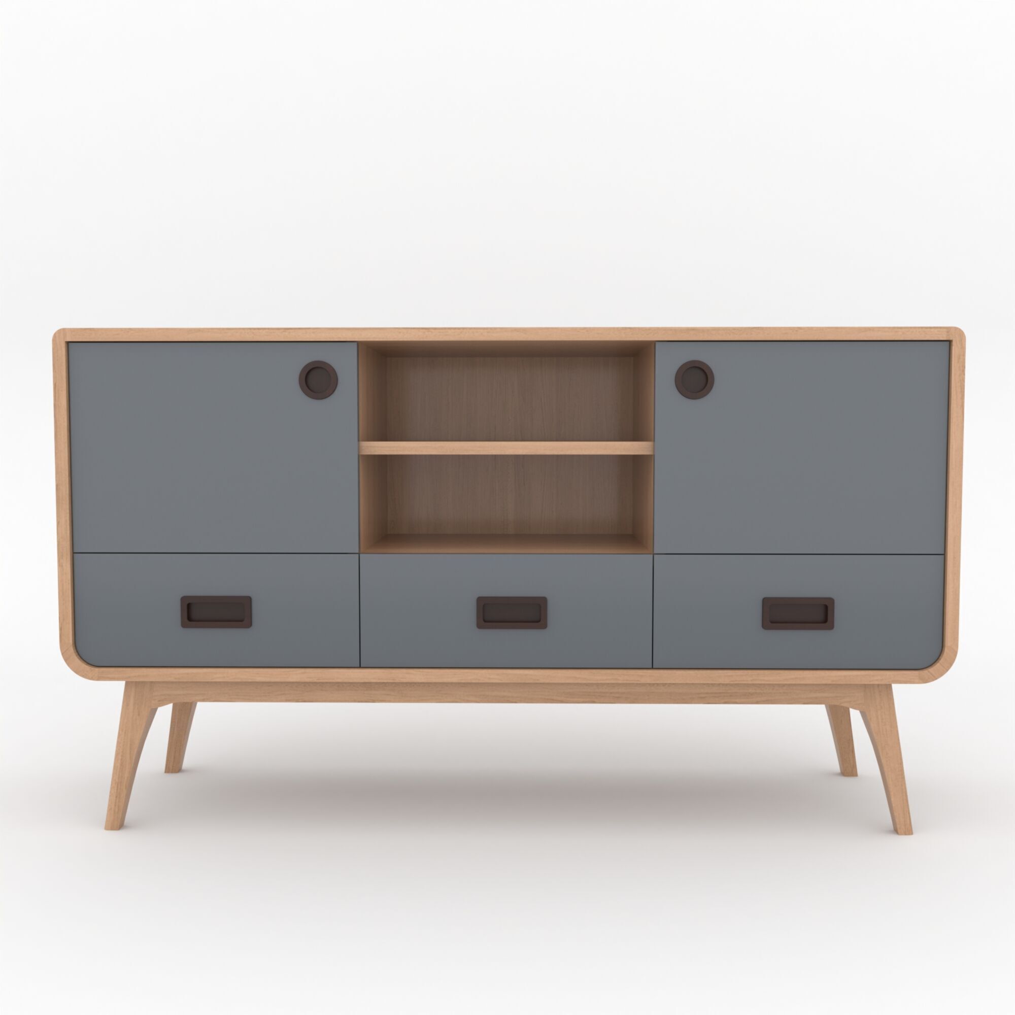 Modern Scandinavian Sideboard 140 Morris 3D model_1