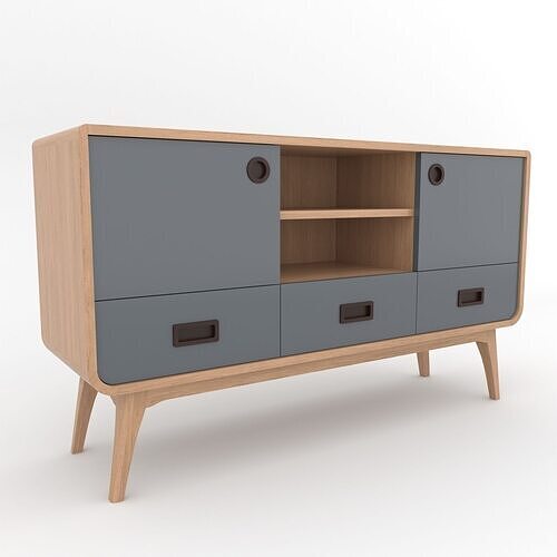 Modern Scandinavian Sideboard 140 Morris 3D model
