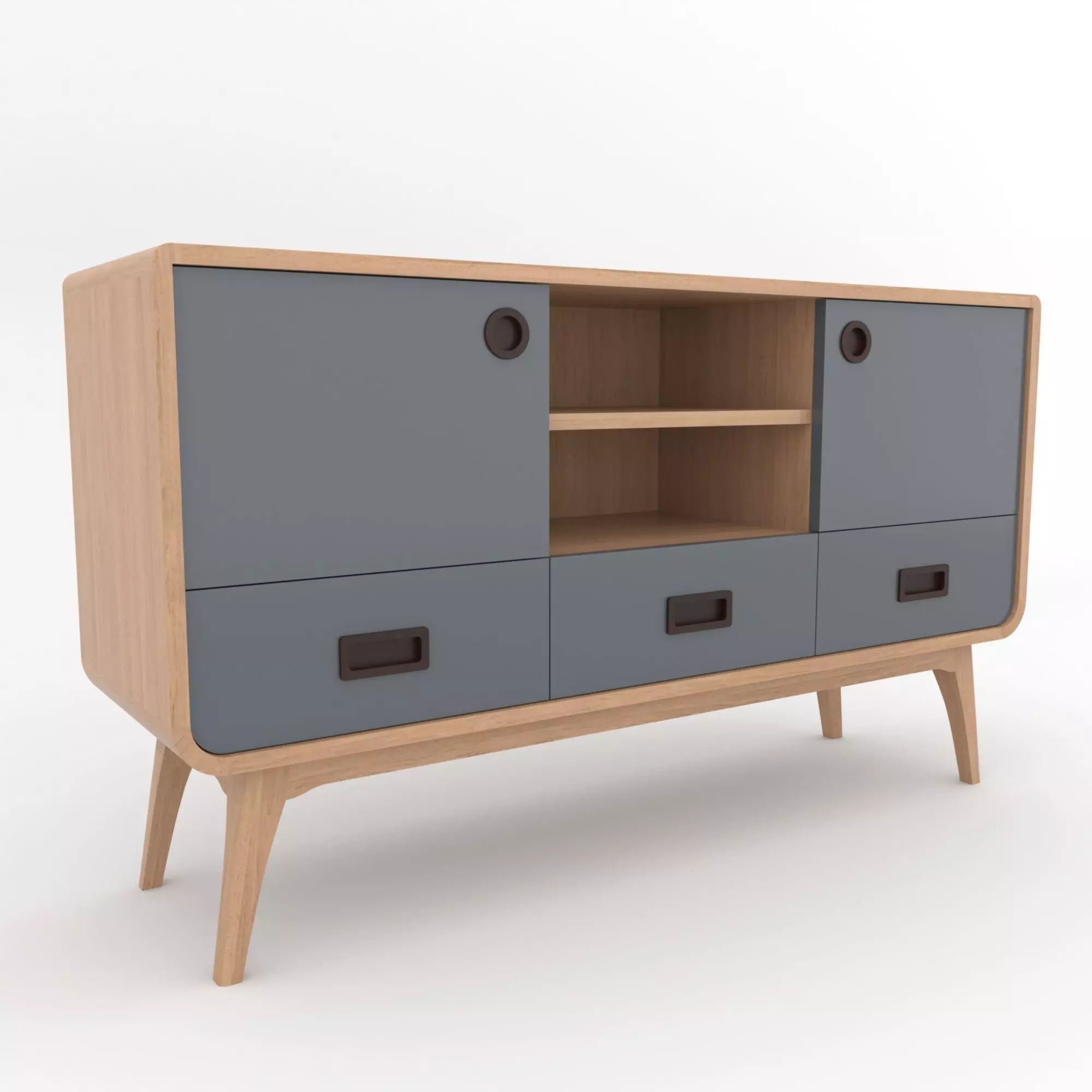 Modern Scandinavian Sideboard 140 Morris 3D model_0