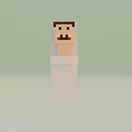 mine craft skibidi toilet 3D model