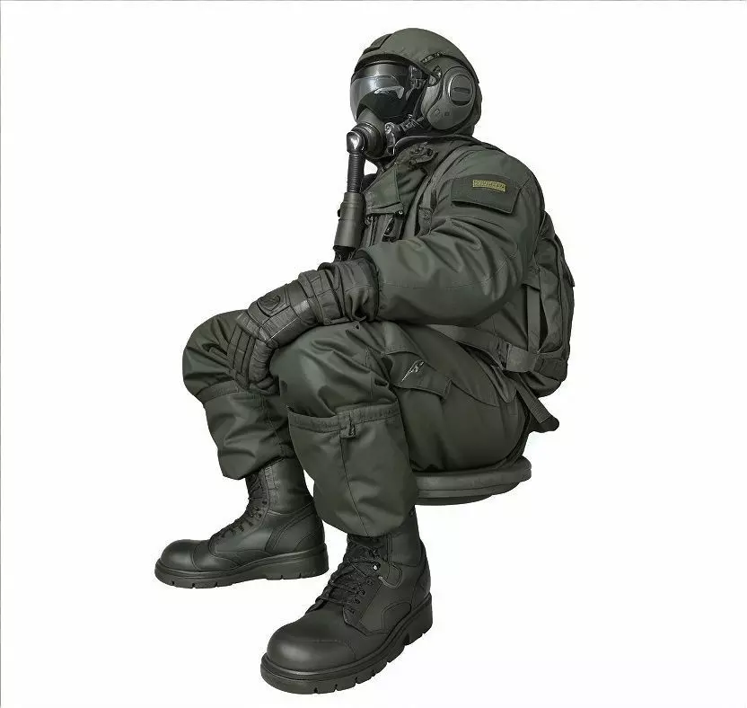 Generic Jet Pilot Character 3D Model Low-poly 3D model_0