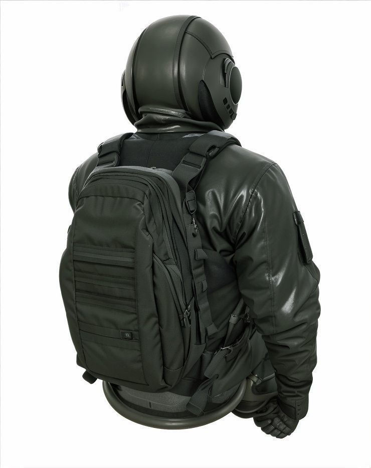 Generic Jet Pilot Character 3D Model Low-poly 3D model_2