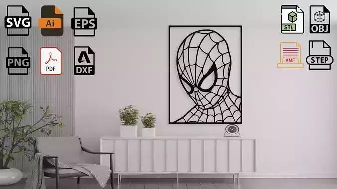 Spider-Man Wall Decor STL