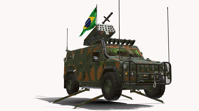 LMV 4X4 IVECO ARMADILLO BR  Low-poly 3D model