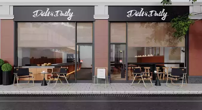 restaurant  cafe  Interior scene 106