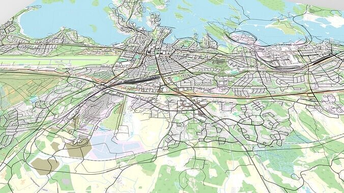 Cityscape Lappeenranta Finland 3D model 7