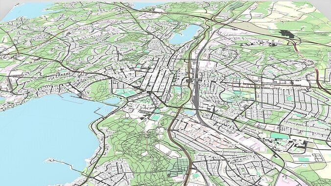 Cityscape Lappeenranta Finland 3D model 5