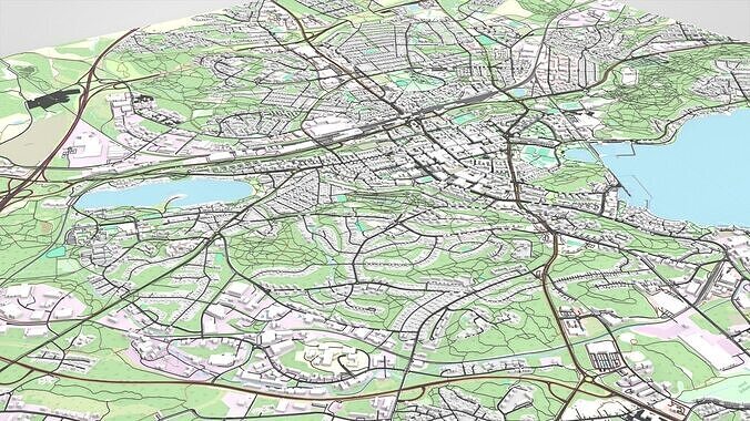 Cityscape Lappeenranta Finland 3D model 3