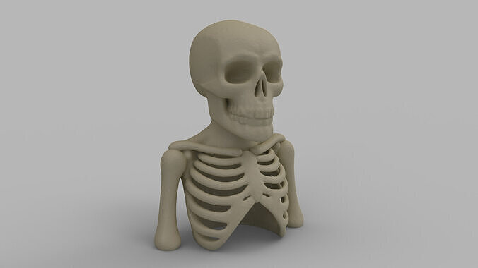 Skeleton Backflow Incense Burner 3D print model