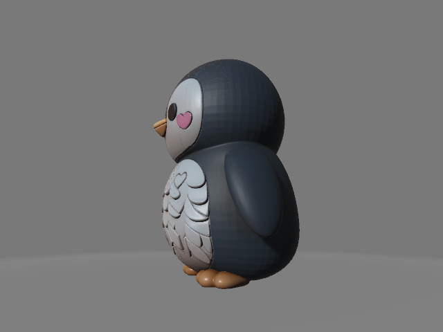 Kawaii Baby Penguin 3D print model_4