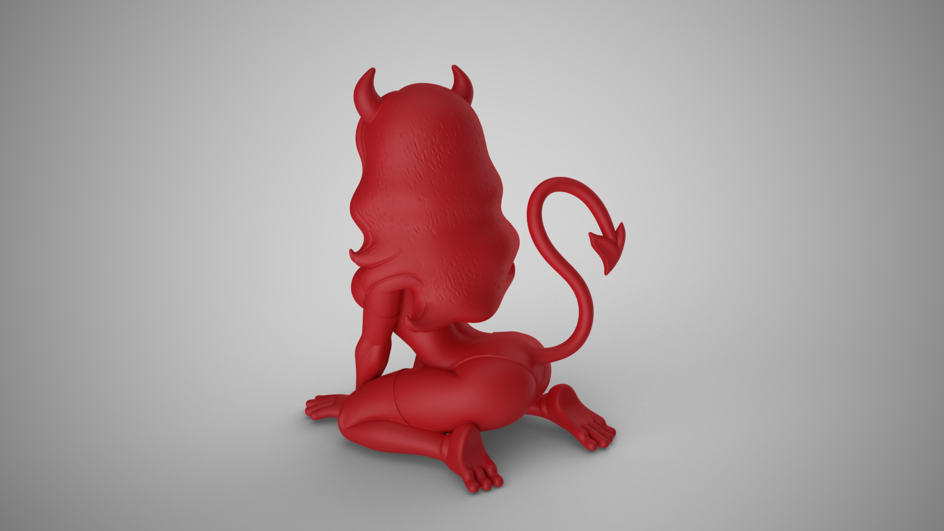 Devil Girl Decor 3D print model_6
