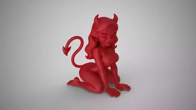 Devil Girl Decor 3D print model