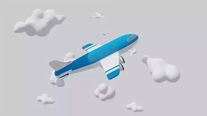 Cartoon jet