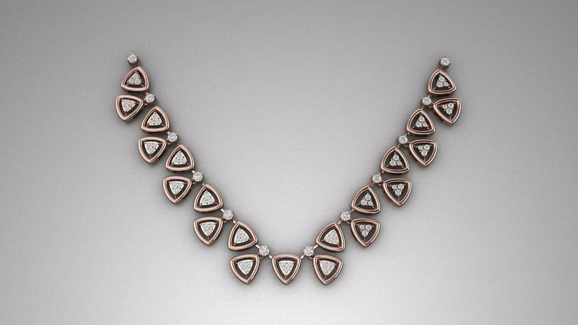 Trinity Elegance Necklace 3D print model