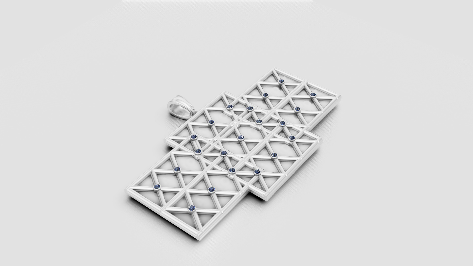 A to Z Gold Pendant  3D printable model       3D print model_7