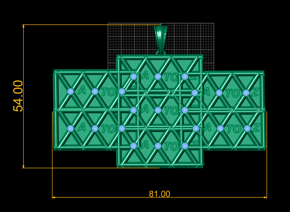 A to Z Gold Pendant  3D printable model       3D print model_3