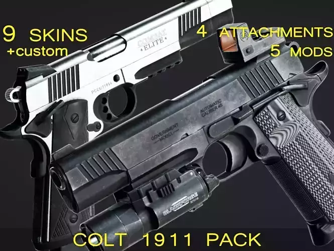 Colt 1911 CCU 45 ACP Pack