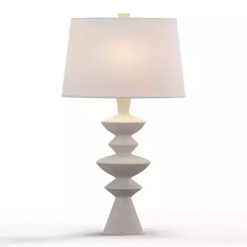 Arteriors Jillian Table Lamp White 3D model
