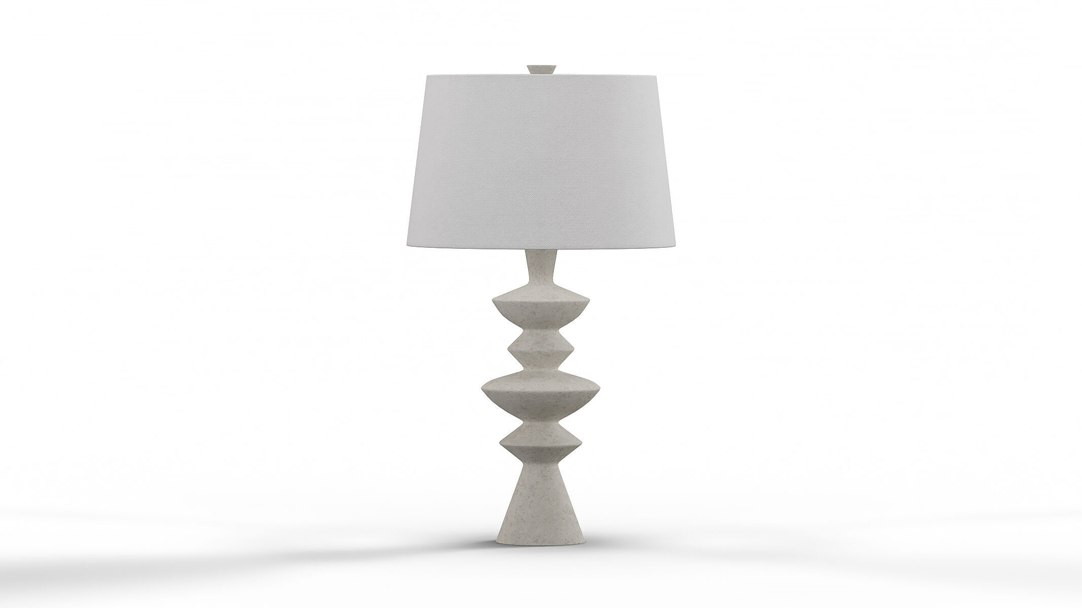 Arteriors Jillian Table Lamp White 3D model_3