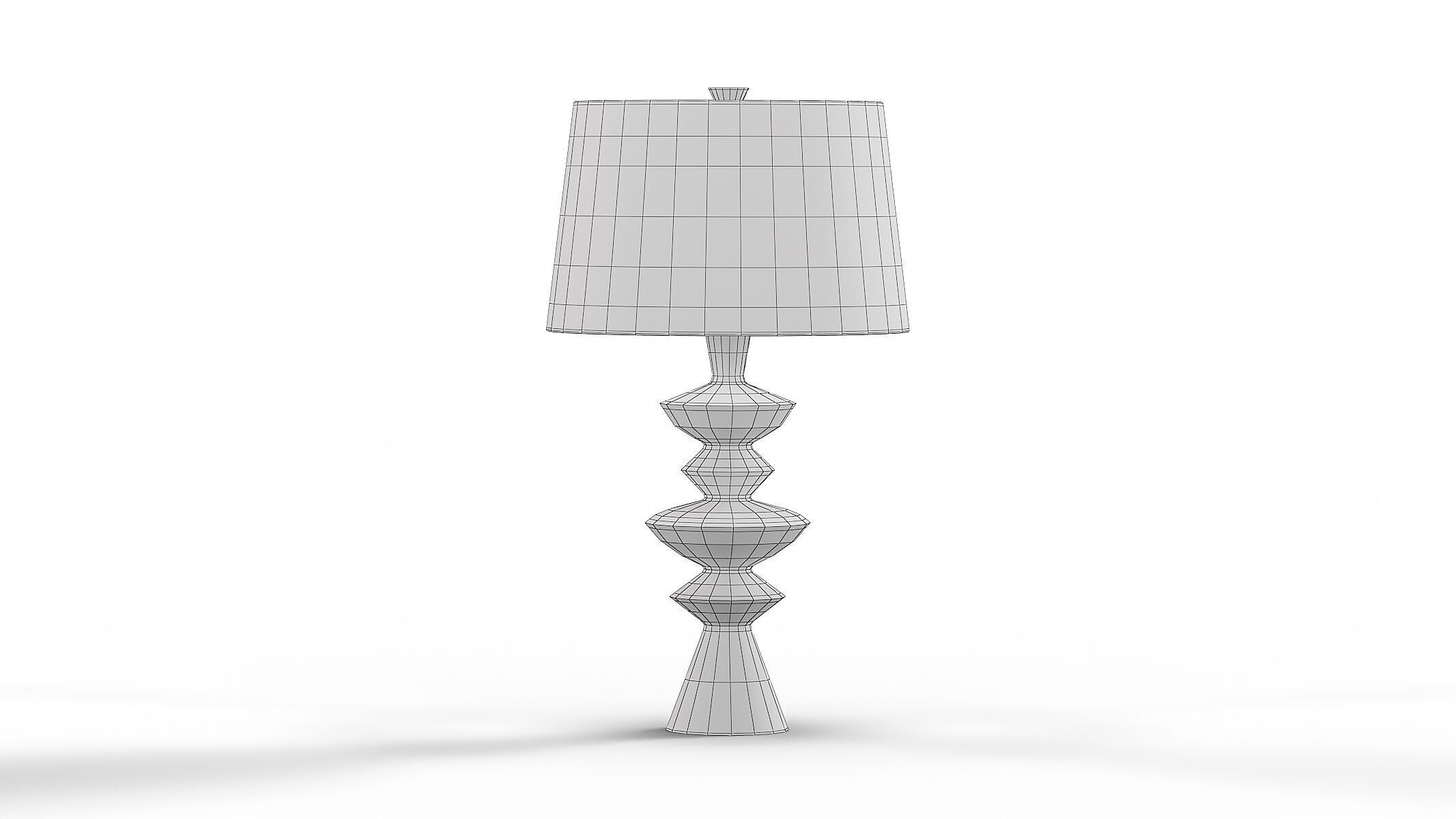 Arteriors Jillian Table Lamp White 3D model_13