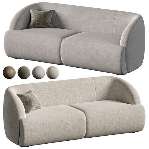 Sofa straight Vienso 3D model