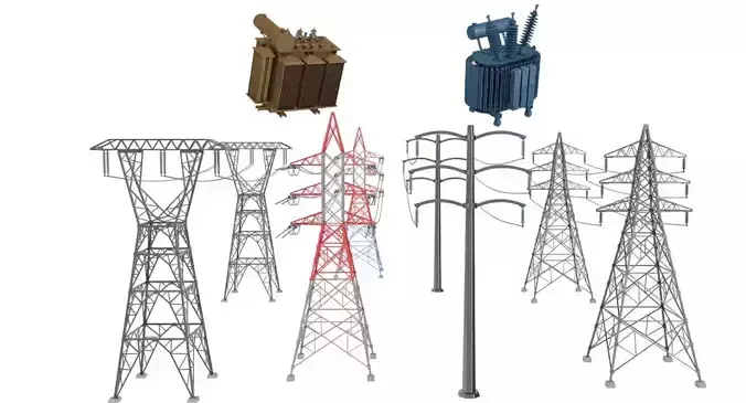 Electric power tower COLLECTION