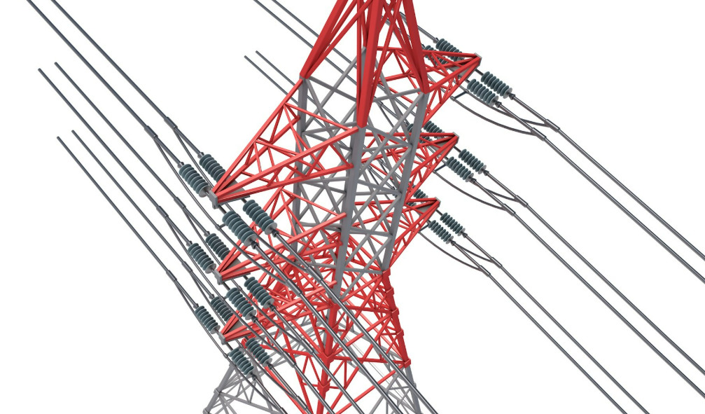Electric power tower COLLECTION 3D model_6