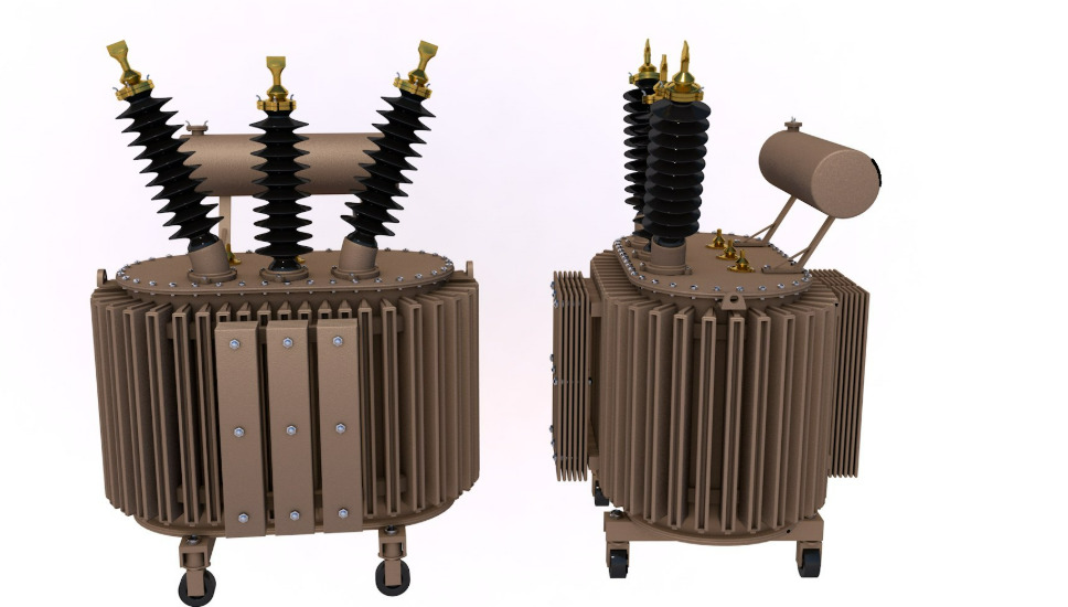 Electric power tower COLLECTION 3D model_10