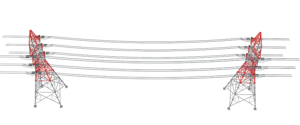 Electric power tower COLLECTION 3D model_17