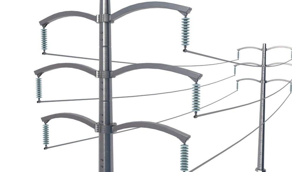 Electric power tower COLLECTION 3D model_4