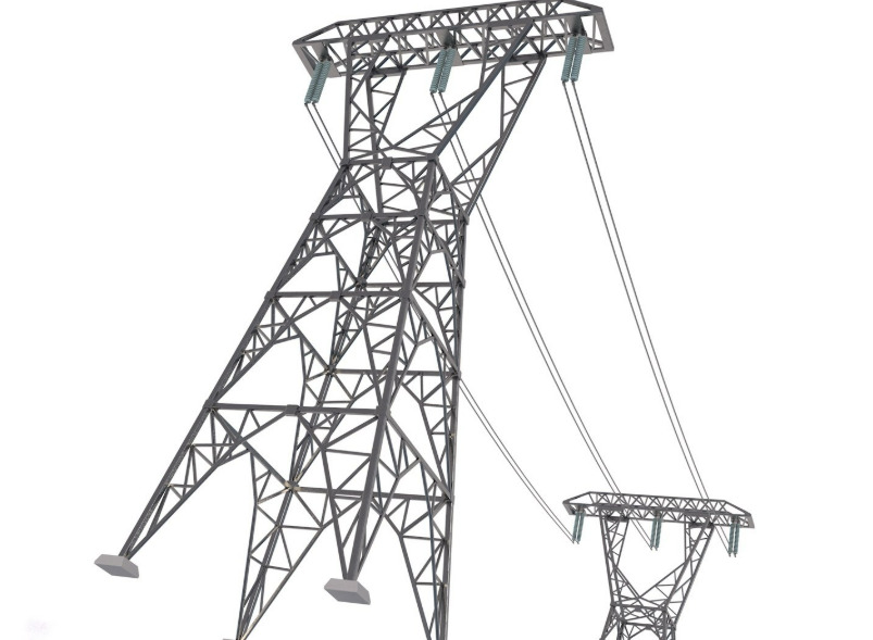 Electric power tower COLLECTION 3D model_15