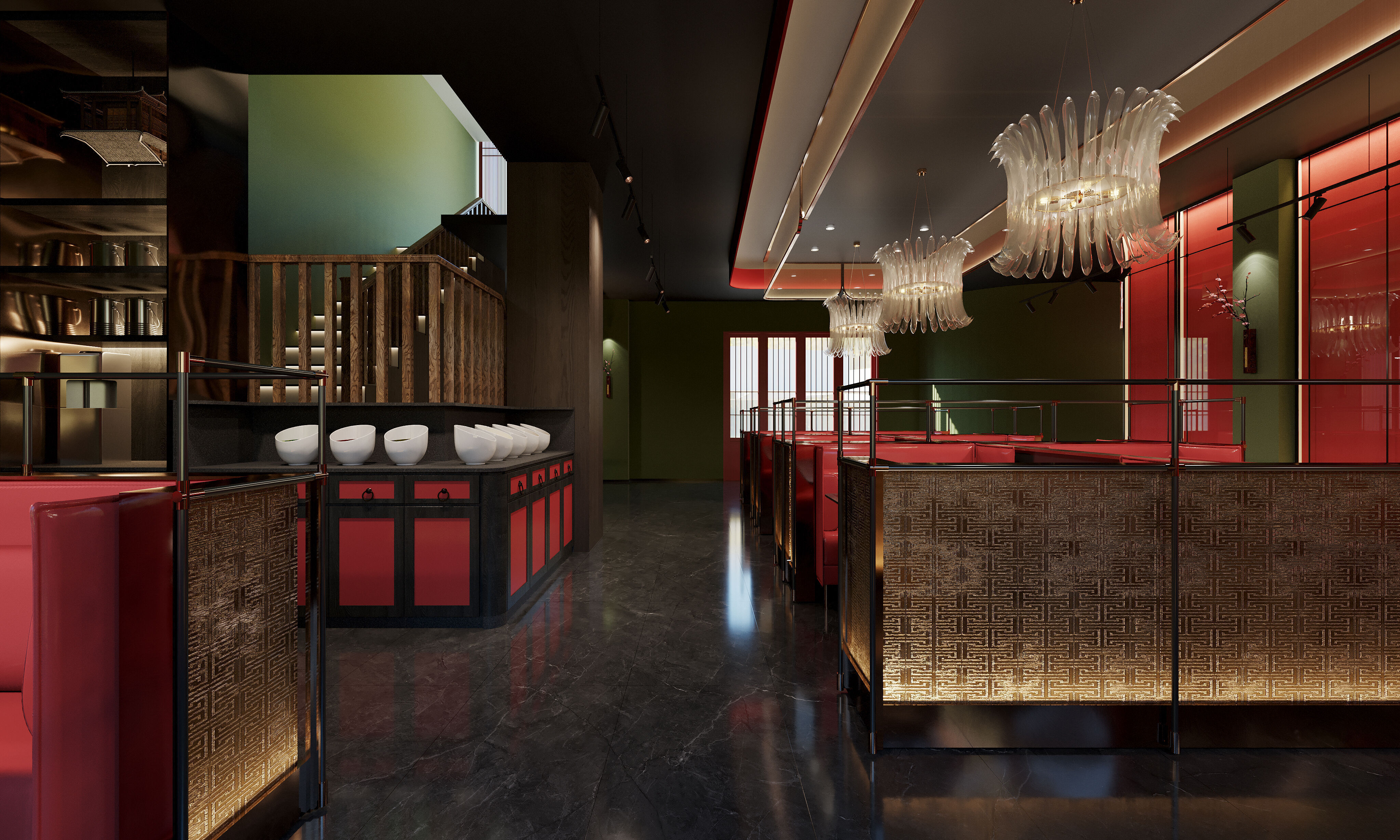 Luxury Chinese restaurant 109 3D model_4