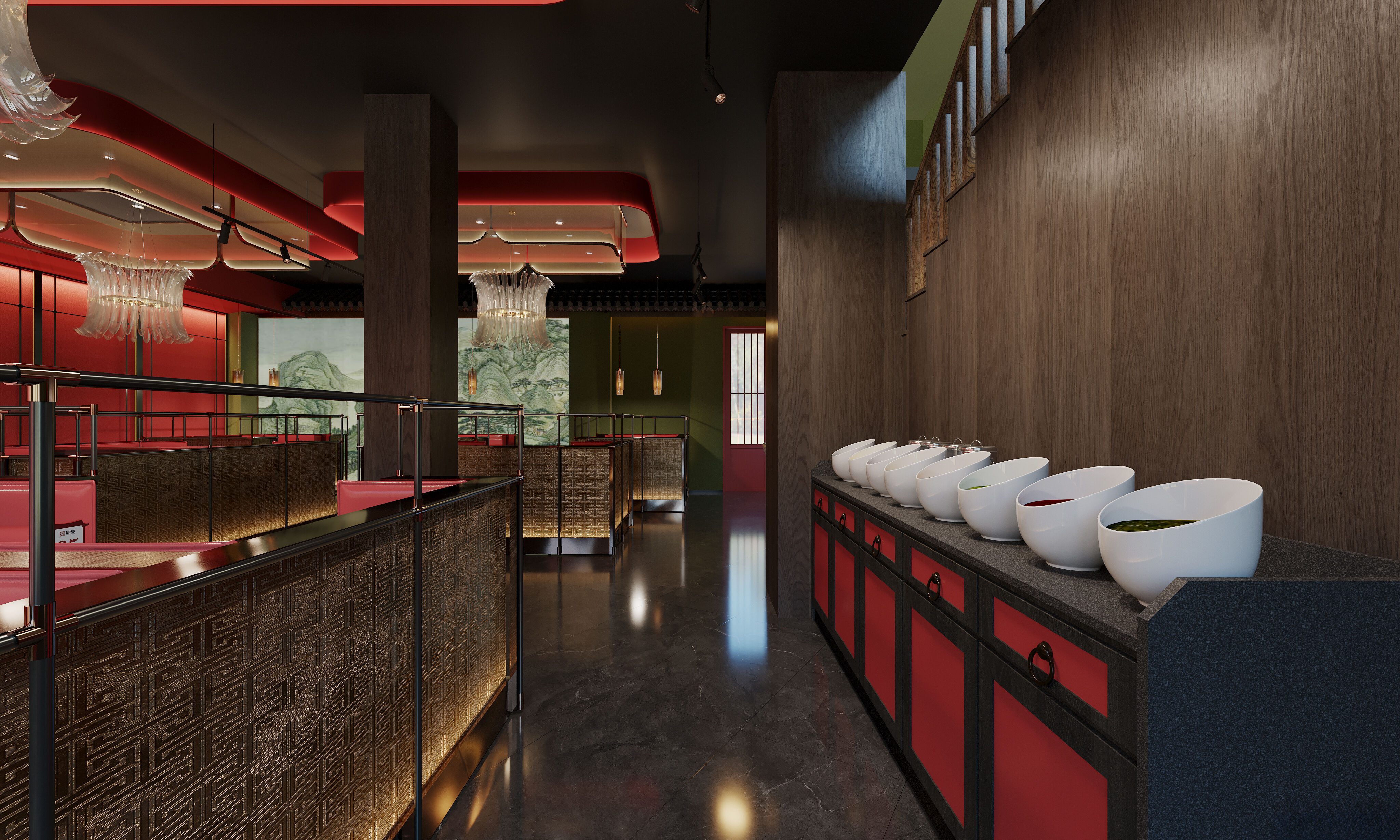 Luxury Chinese restaurant 109 3D model_7