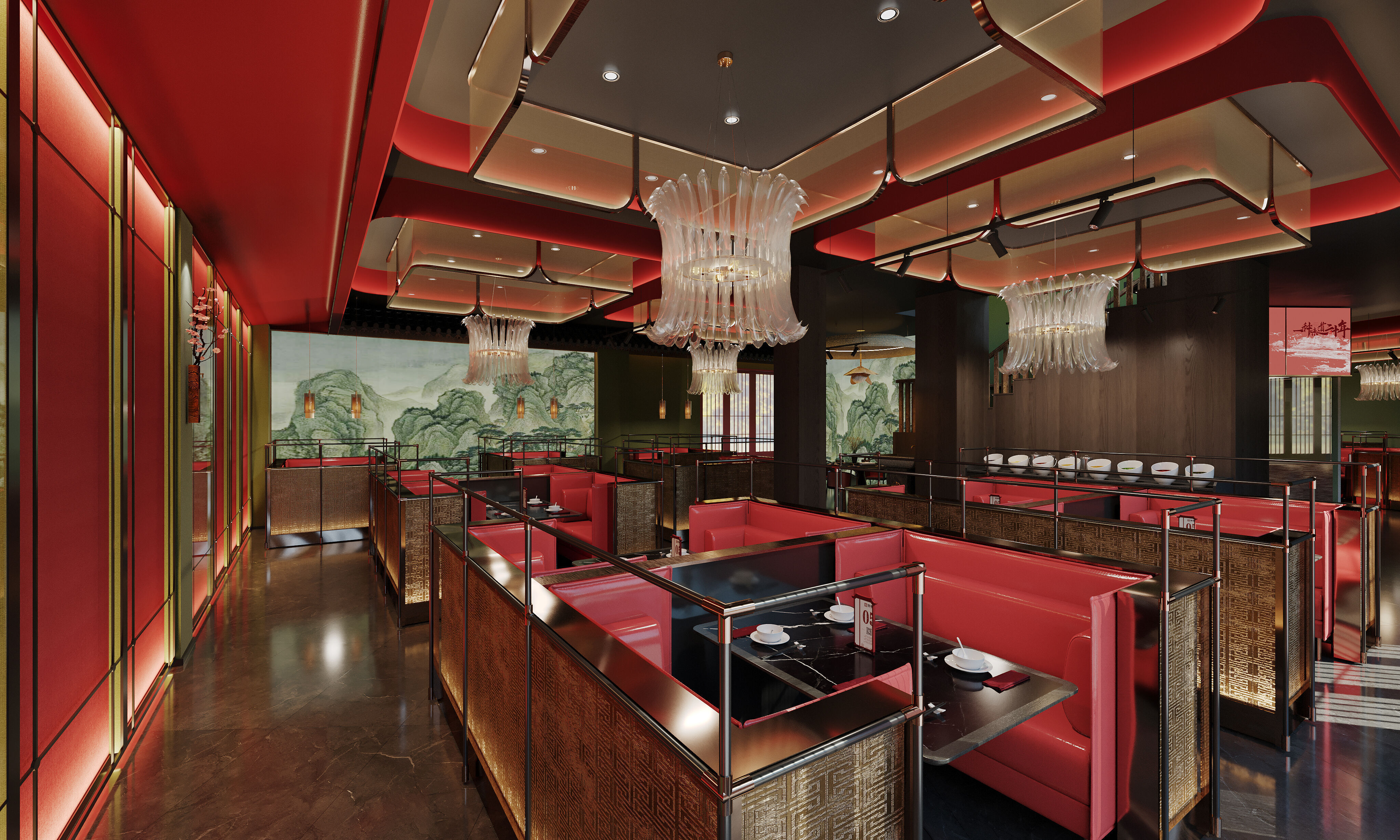 Luxury Chinese restaurant 109 3D model_3