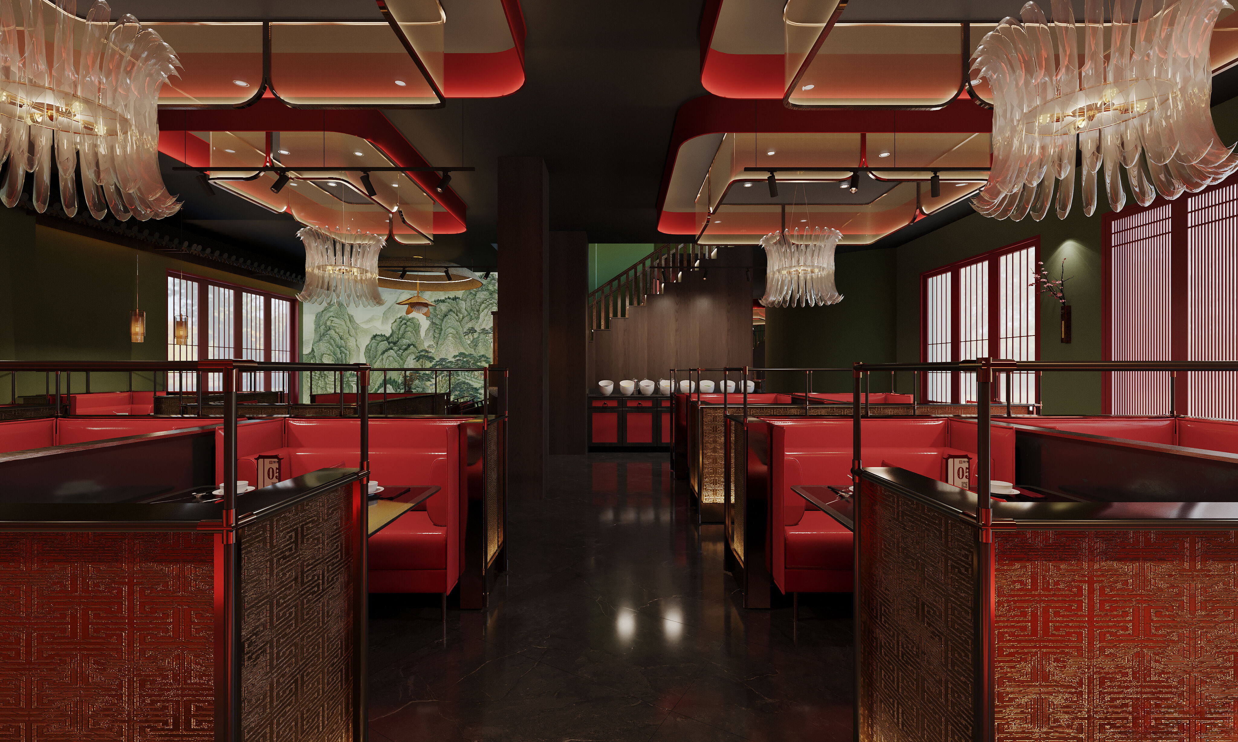 Luxury Chinese restaurant 109 3D model_1