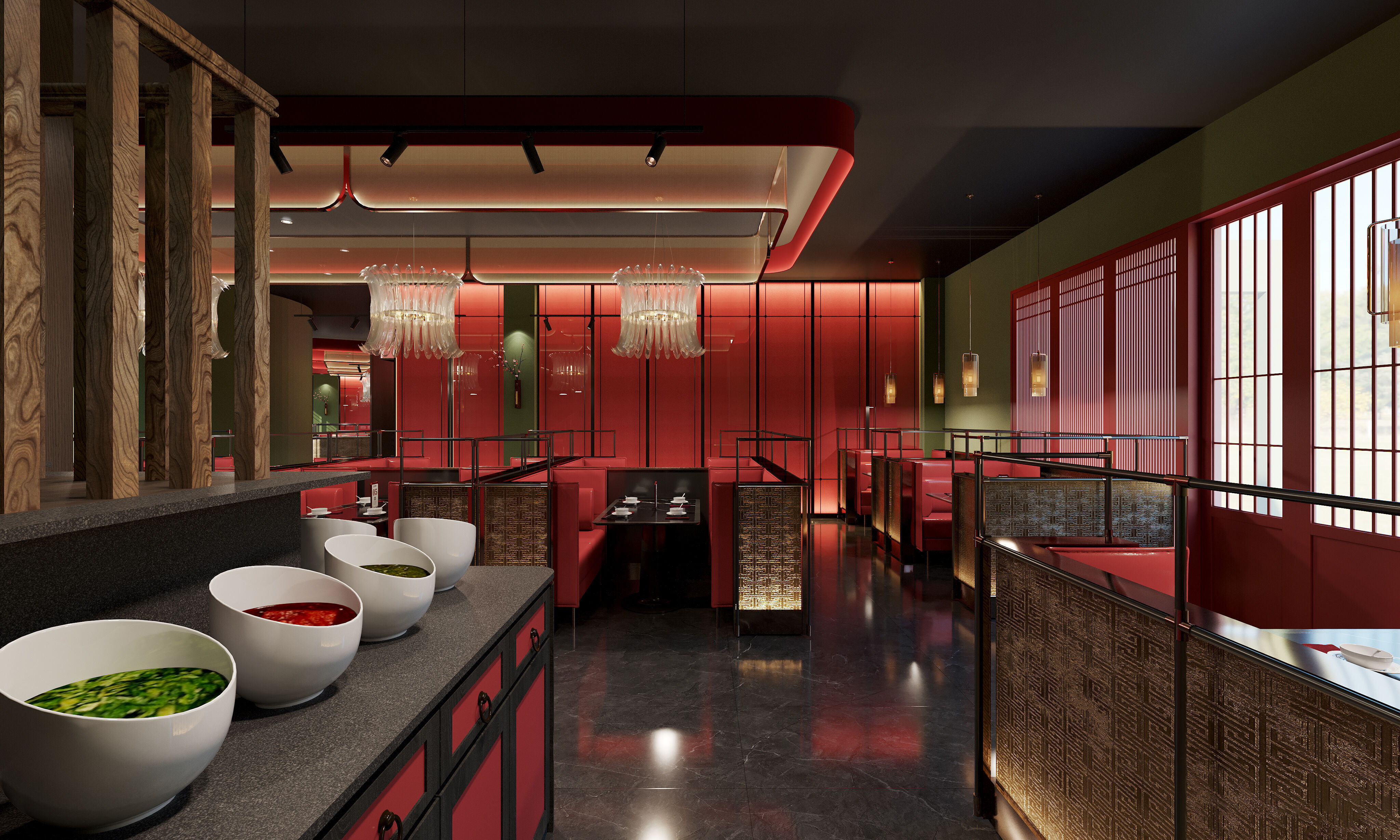Luxury Chinese restaurant 109 3D model_2