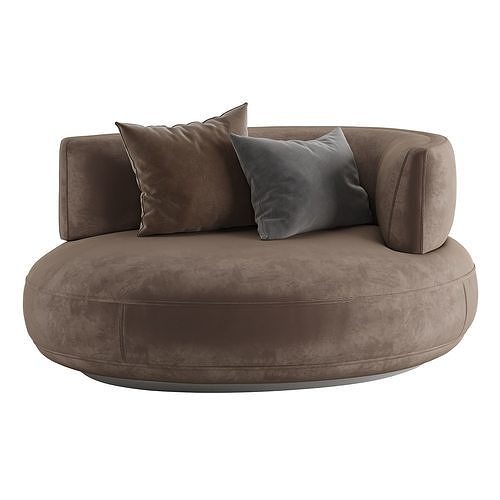 Armchair Bezier by Minotti 3D model