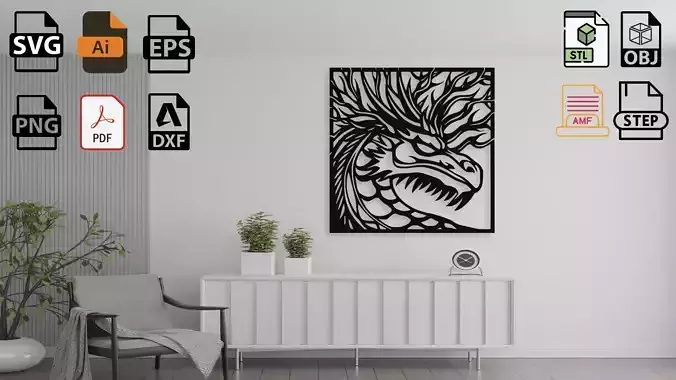 Dragon Wall Decor Art