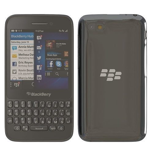 BlackBerry Q5 black 3D model