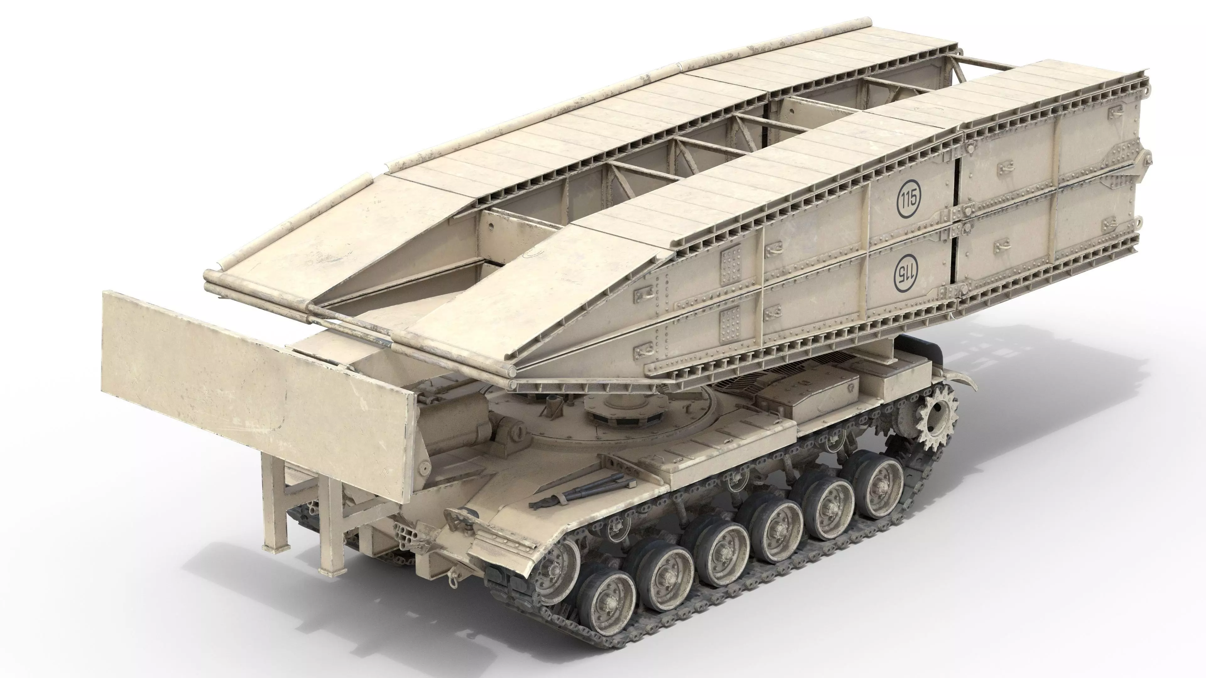 Armored Bridge M60 AVLB Low-poly 3D model