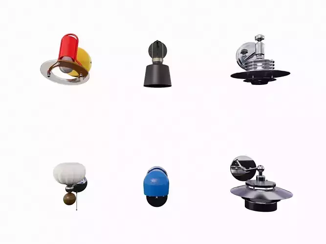 Modern minimalist wall lamp set