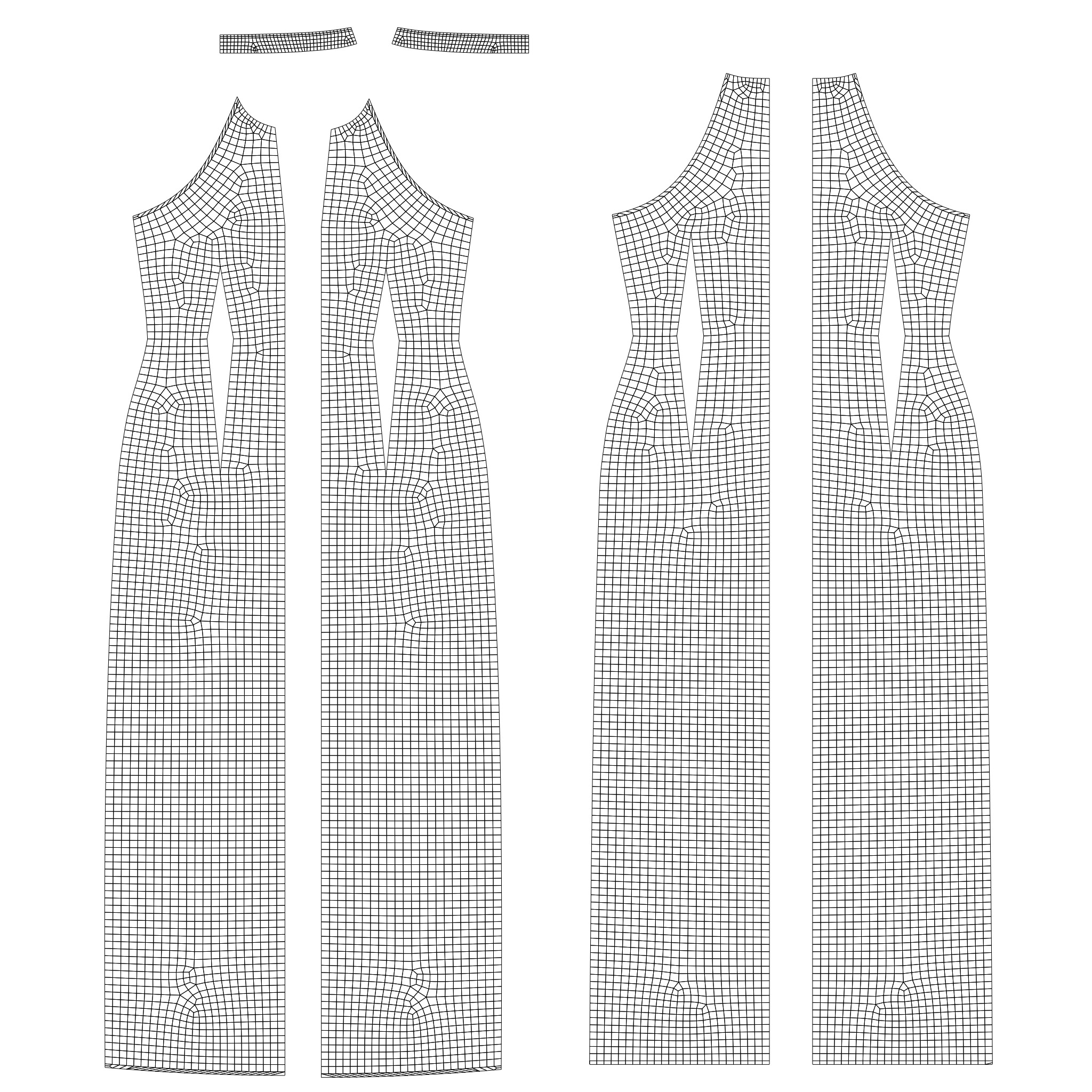 3D Female long dress - Halterneck dress Low-poly 3D model_19