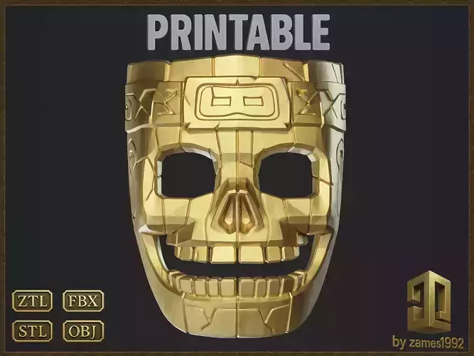 Aztec Skull Mask 