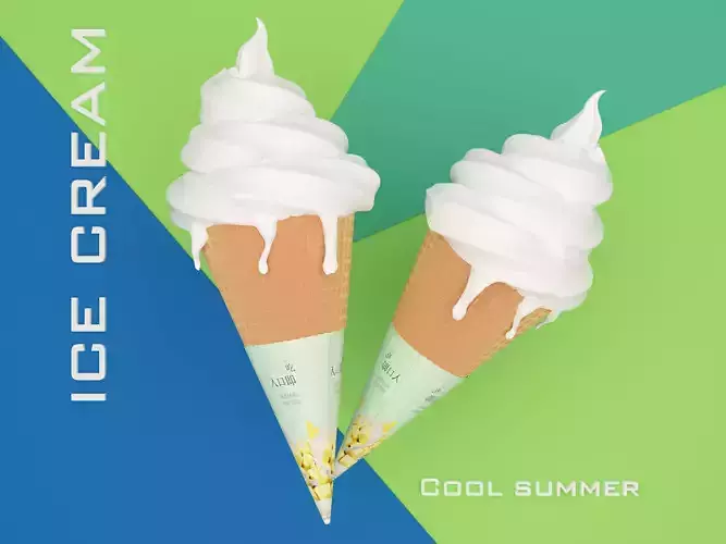 ice cream 3D model