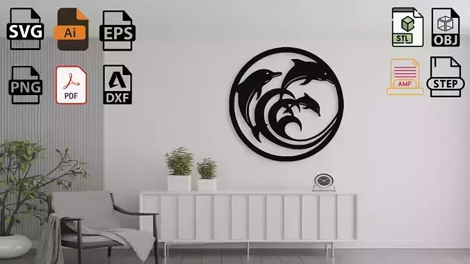 Dolphin Wall Decor