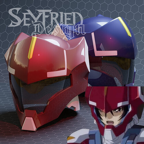 Mobile Suit Gundam Seed Destiny ZAFT pilot helmet 3D print model