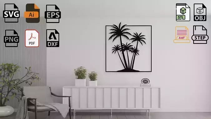 Palm Trees Wall Decor