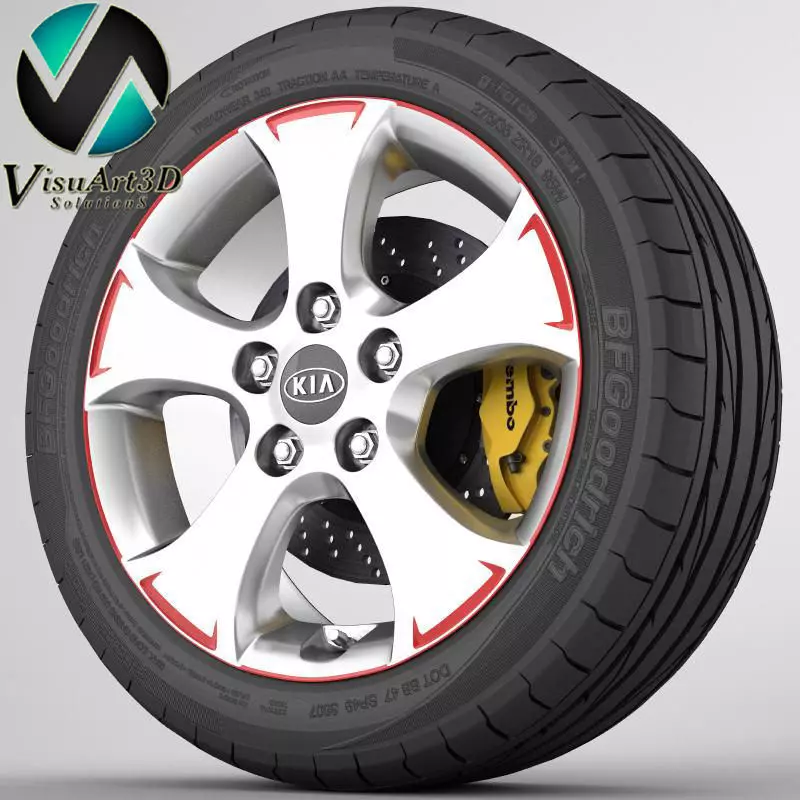 Wheel Kia 7 3D model