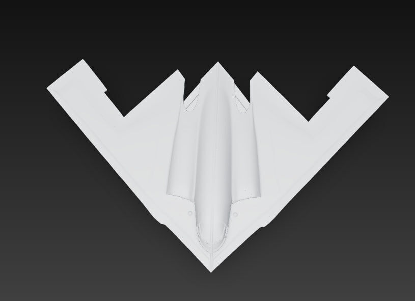 Northrop B-2 Spirit Low Poly Low-poly 3D model_13
