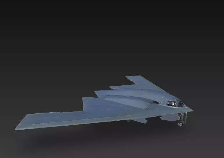 Northrop B-2 Spirit Low Poly Low-poly 3D model_0
